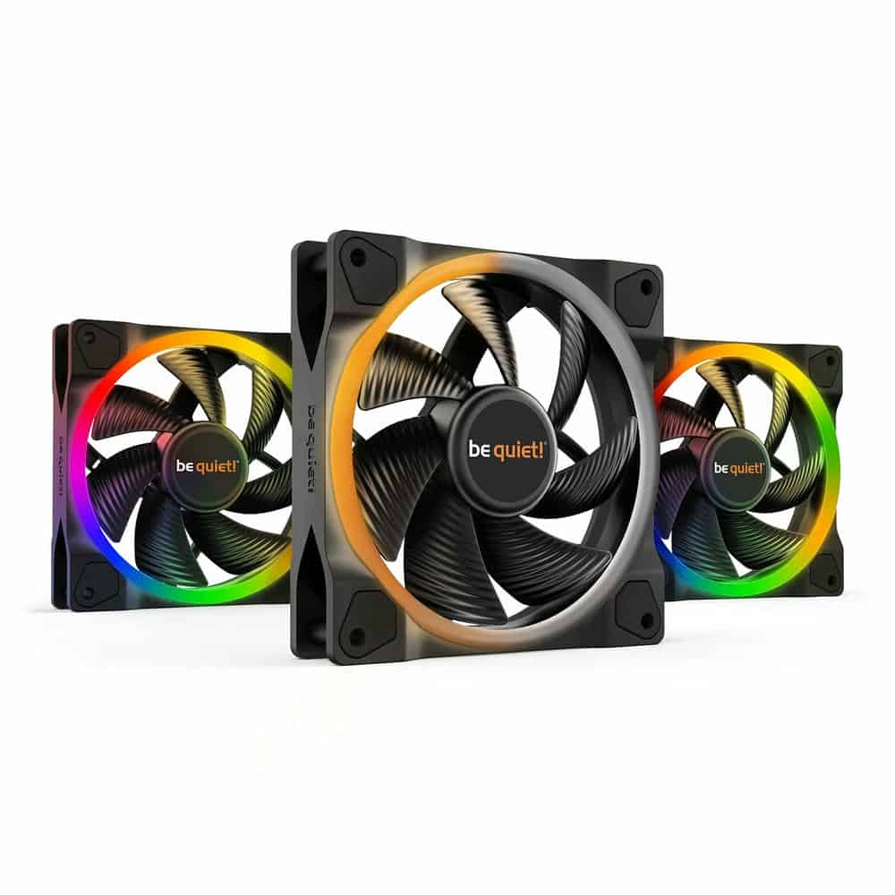 (image for) be quiet! Light Wings 120mm ARGB PWM Triple Pack Case Fans